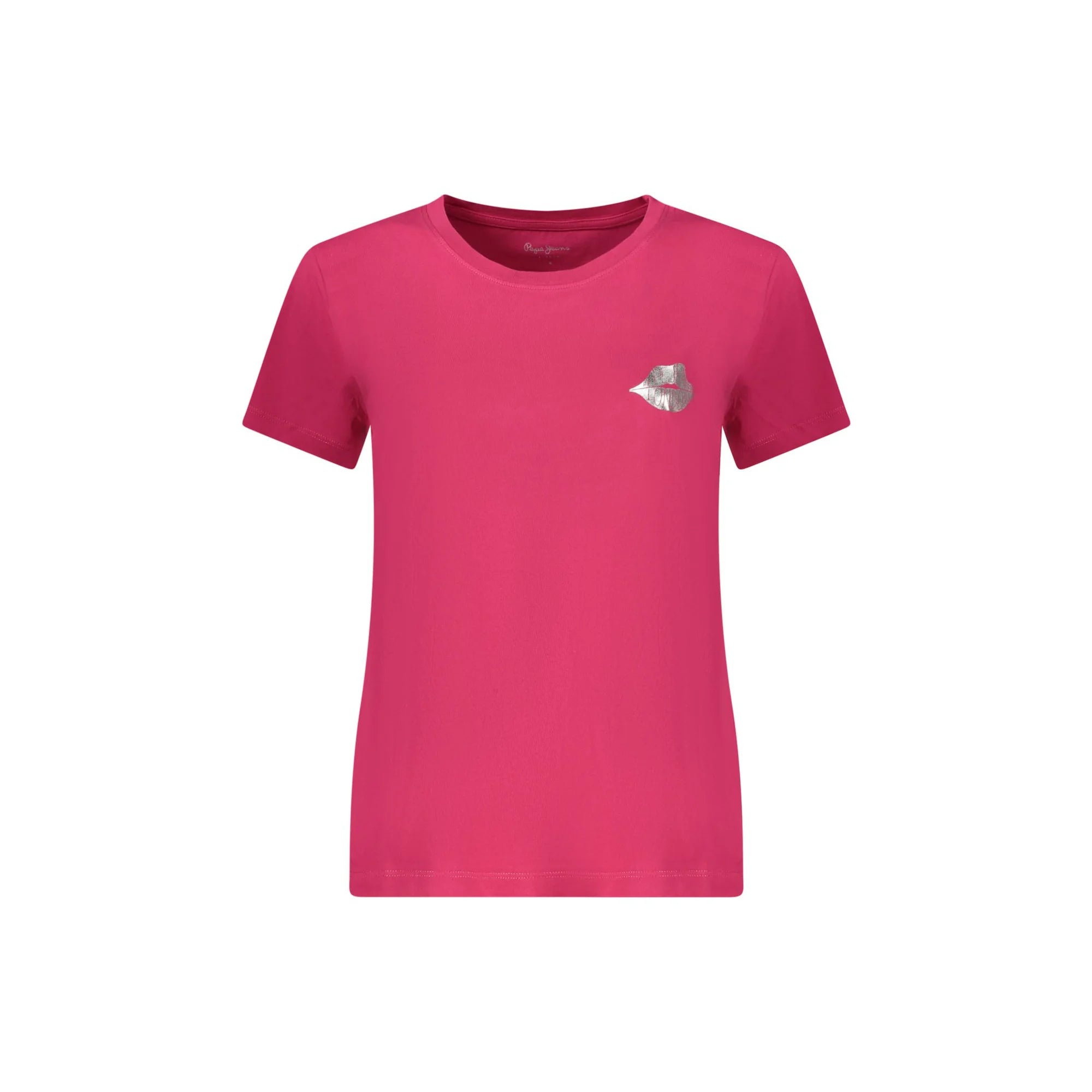 Pepe Jeans T-Shirt Maniche Corte Donna Rossa Stampa Logo Rosso - foto prodotto